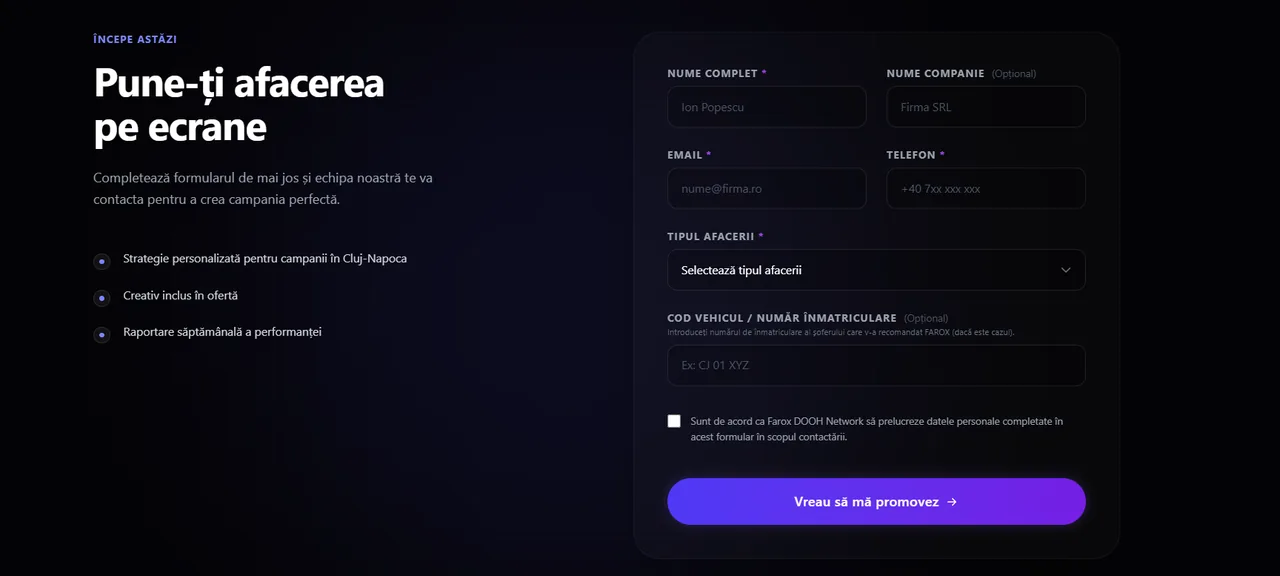 Farox DOOH Network, screenshot 2